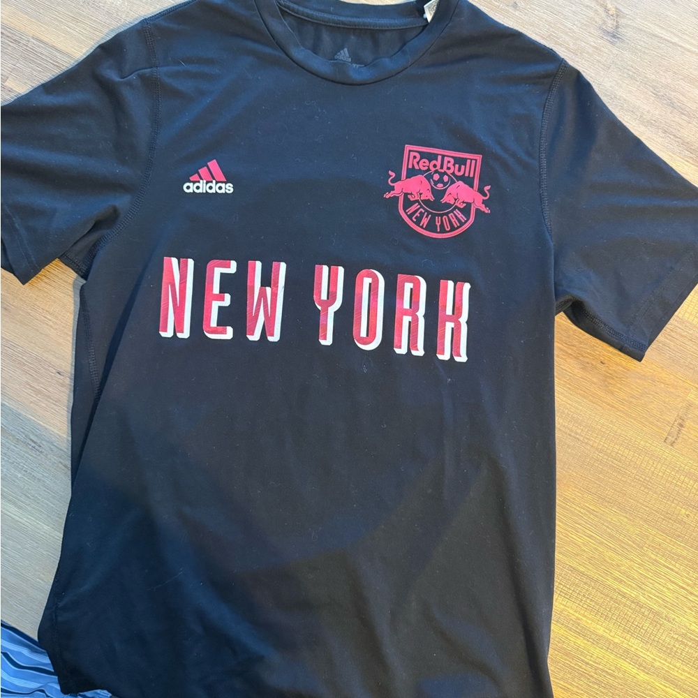 adidas Black and Red New York Tee